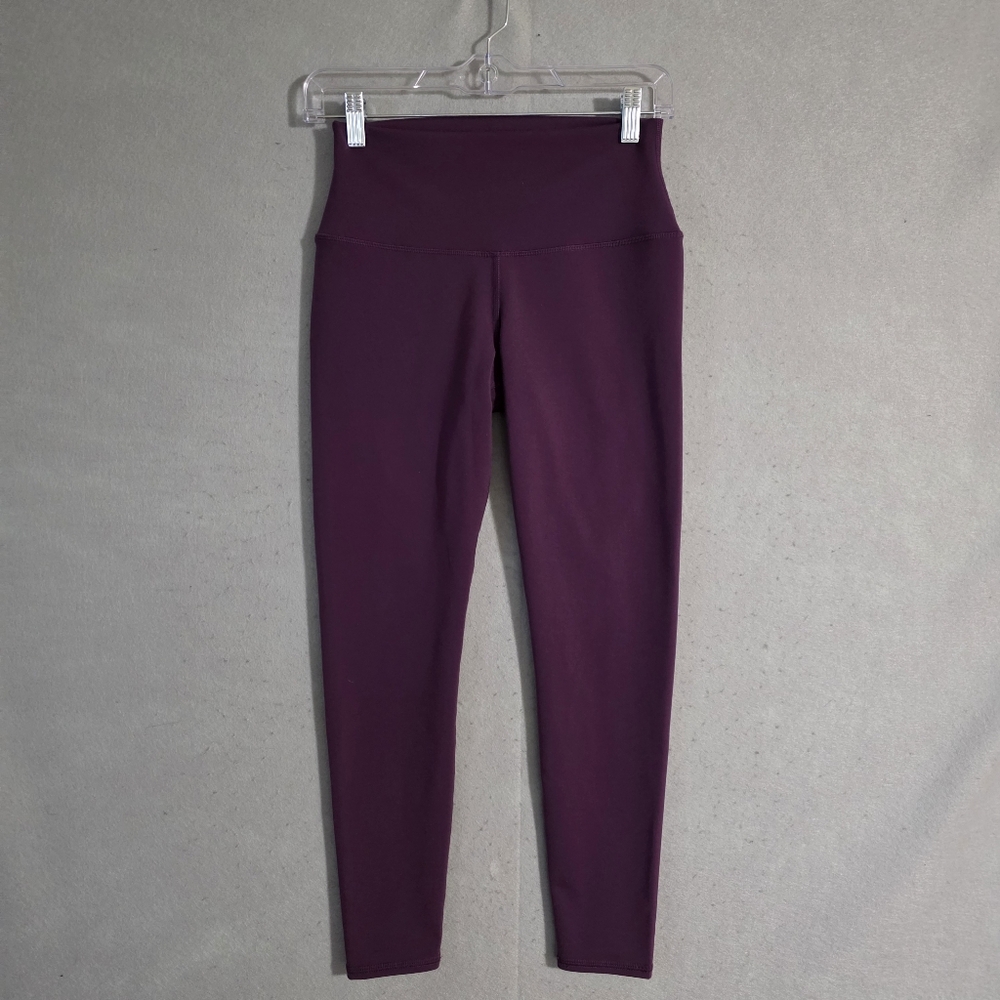 Alo Womens Plum 7/8 High Waist Airbrush Leggings W5604R Size Small